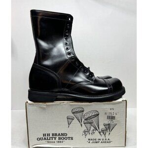 Double H 975 Military Combat Boots Jump Shoes‎ Mens Size 11.5 D Black Vintage
